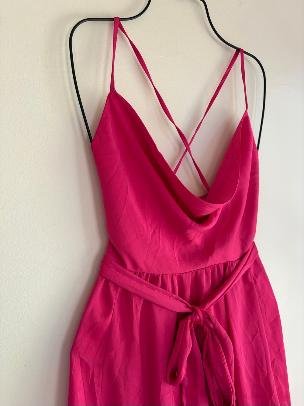 Intimately Free People Pink Drape Neck Backless Slip Mini Dress Size XS - Picture 2 of 5
